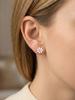 Sunflowers Enameled Small Stud Earrings, Stainless Steel Daisy Earrings For Women, Floral Hypoallergenic Piercing Jewelry