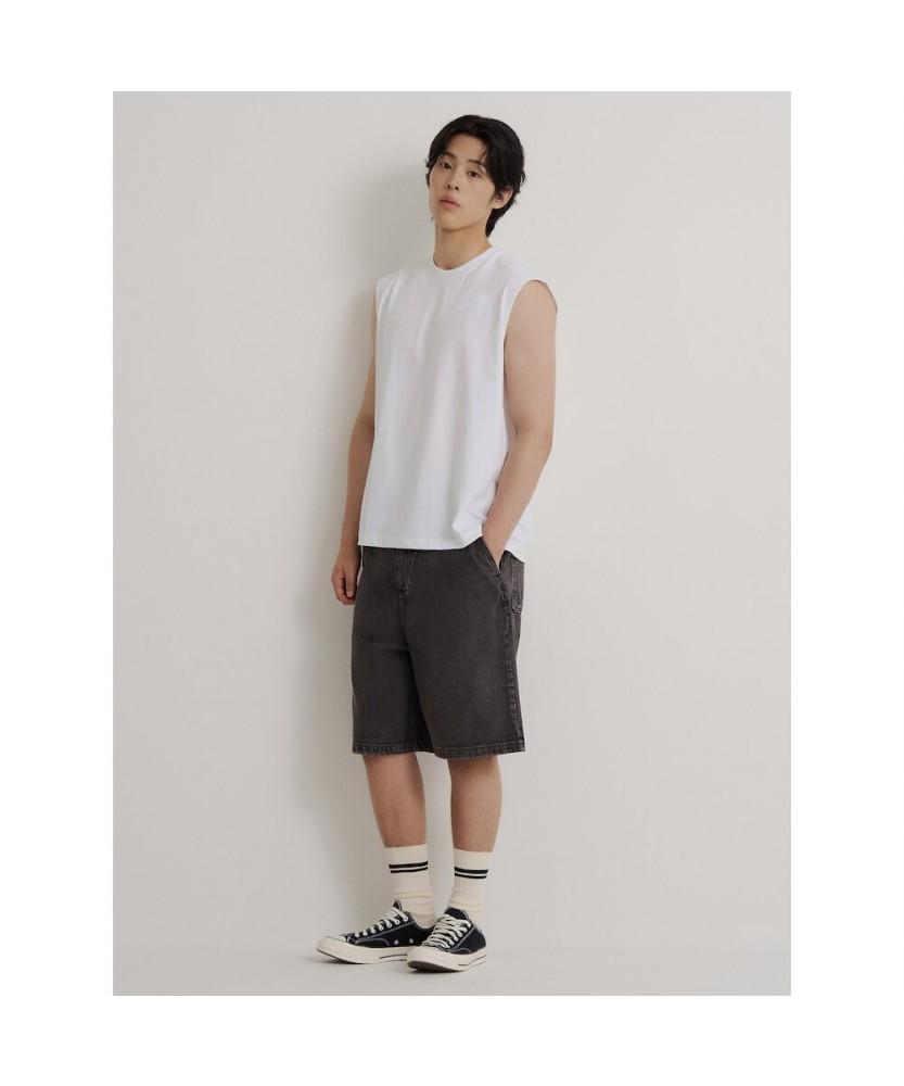 Binpolmen [Essential] Sleeveless T-Shirt White