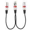 30cm Length XLR Female To Dual Male Splitter XLR Splitter Cable for Canon For Microphones