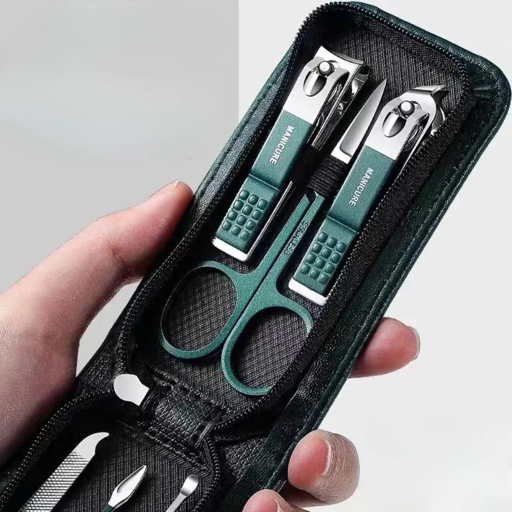 Zestaw 6 nożyczek do paznokci, wysokiej jakości, dla mężczyzn i kobiet, specjalne obcinacze do paznokci, narzędzia do manicure, przenośne narzędzia do manicure