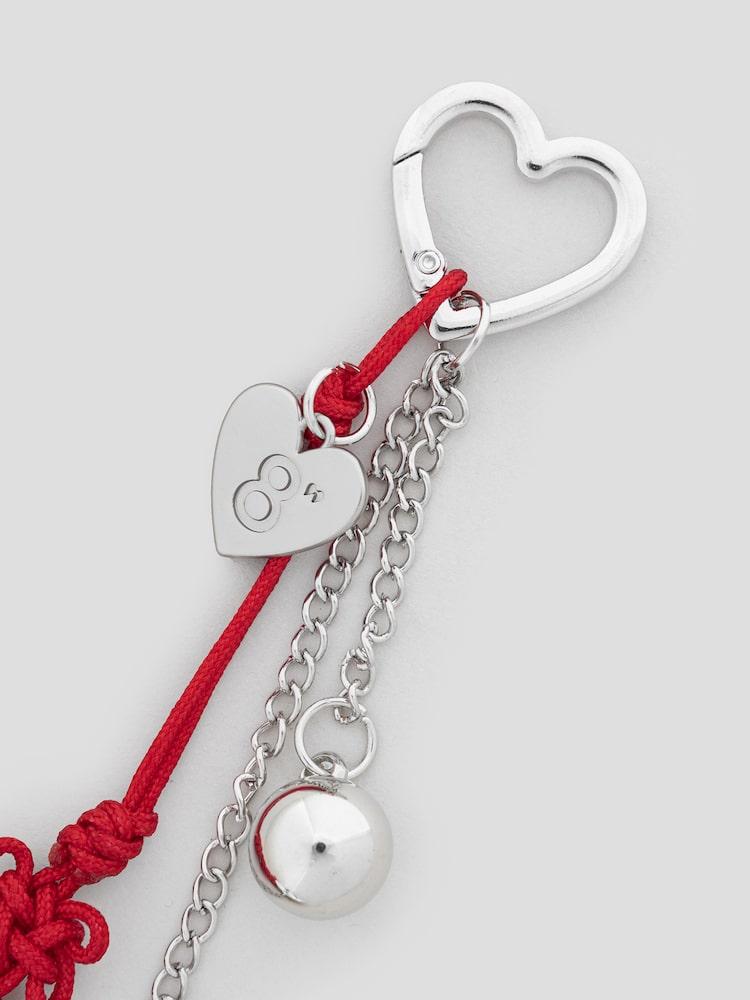 8SECONDS × HUNTR/X Norigae Knot Keyring – Red