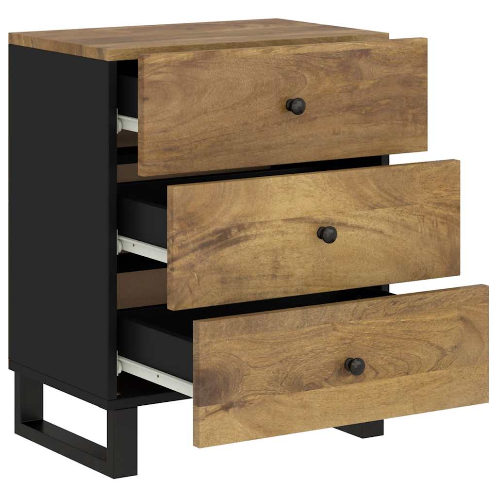 Nightstand 50 x 33 x 62 cm Solid Mango Wood & Engineered Wood