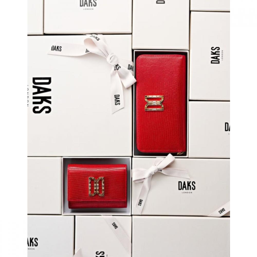 Daks Premium Alexa Red Leather High Quality Crystal Decoration zippeRed Dd Logo 