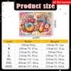 2D Flat Banner Polyester Cartoon Donut Pattern Party Banner Holiday Party Decoration Background Cloth