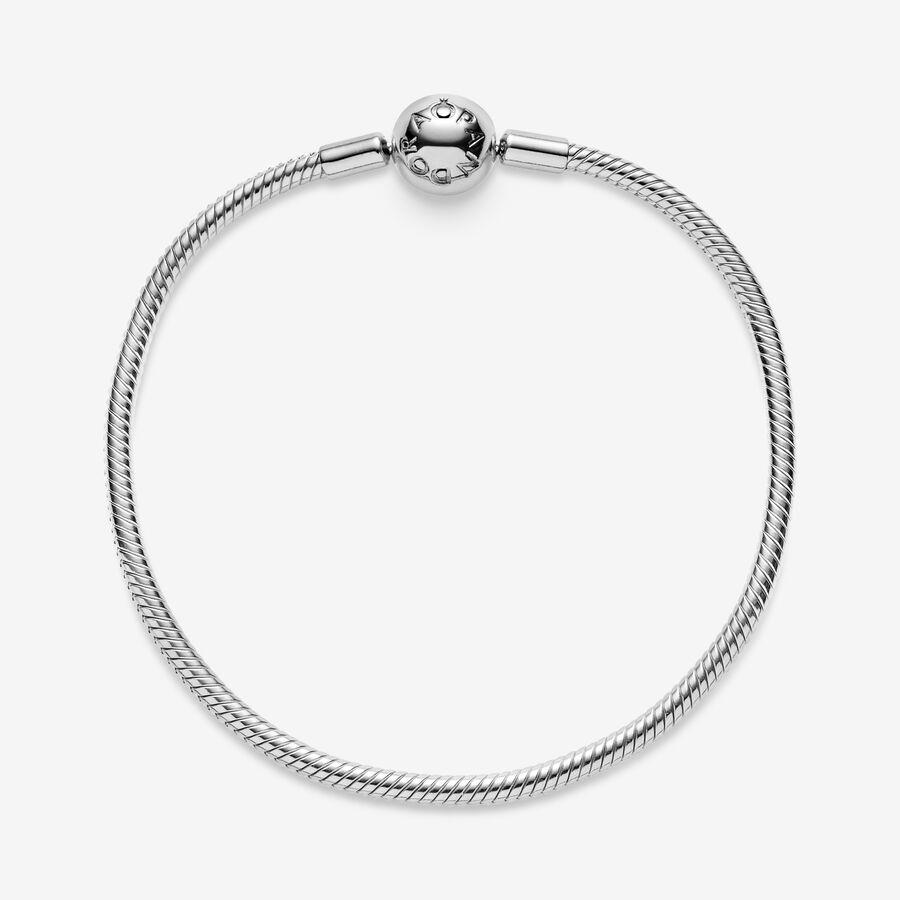 Pandora Moments Snake Chain Bracelet – Sterling Silver – 19cm – 590728‑19
