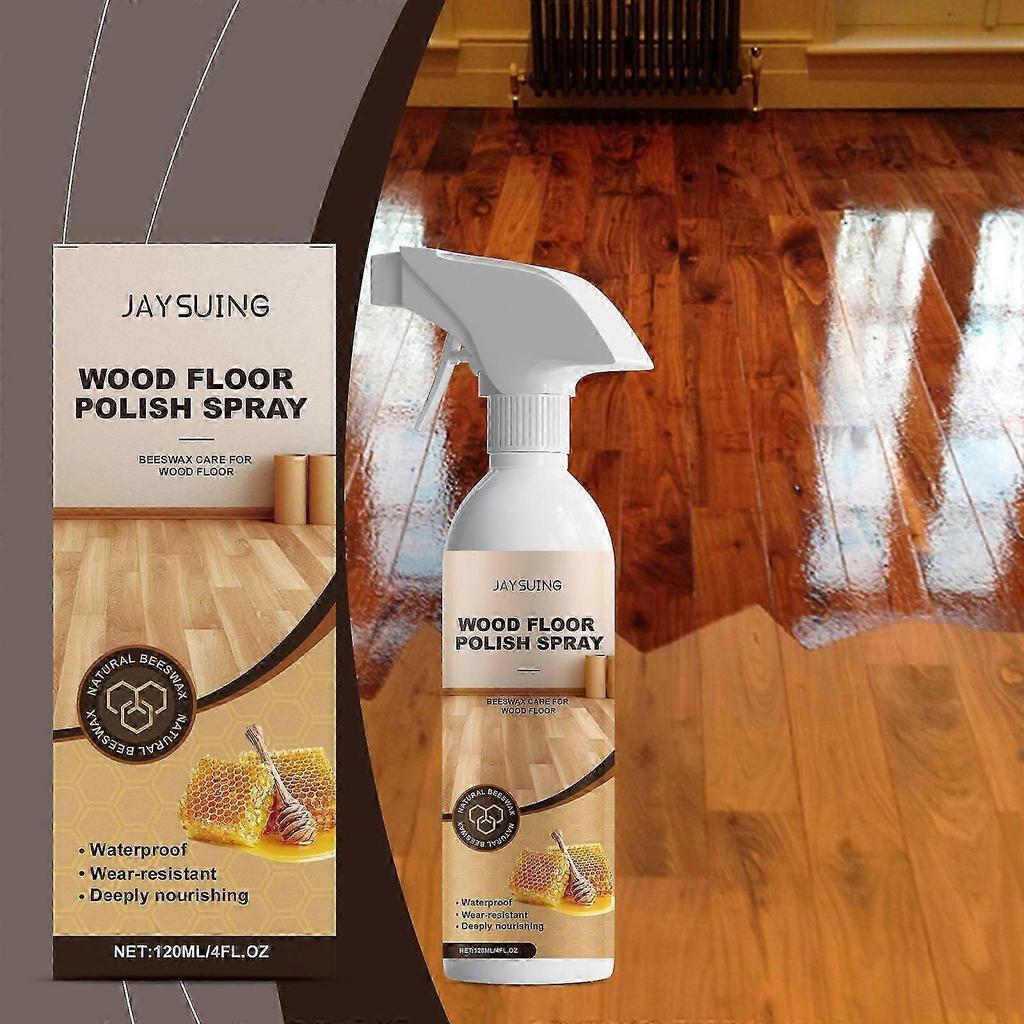 Spray de Cera de Abejas para Suelos de Madera - Nutrición Profunda, Reparación de Arañazos, Brillo Duradero