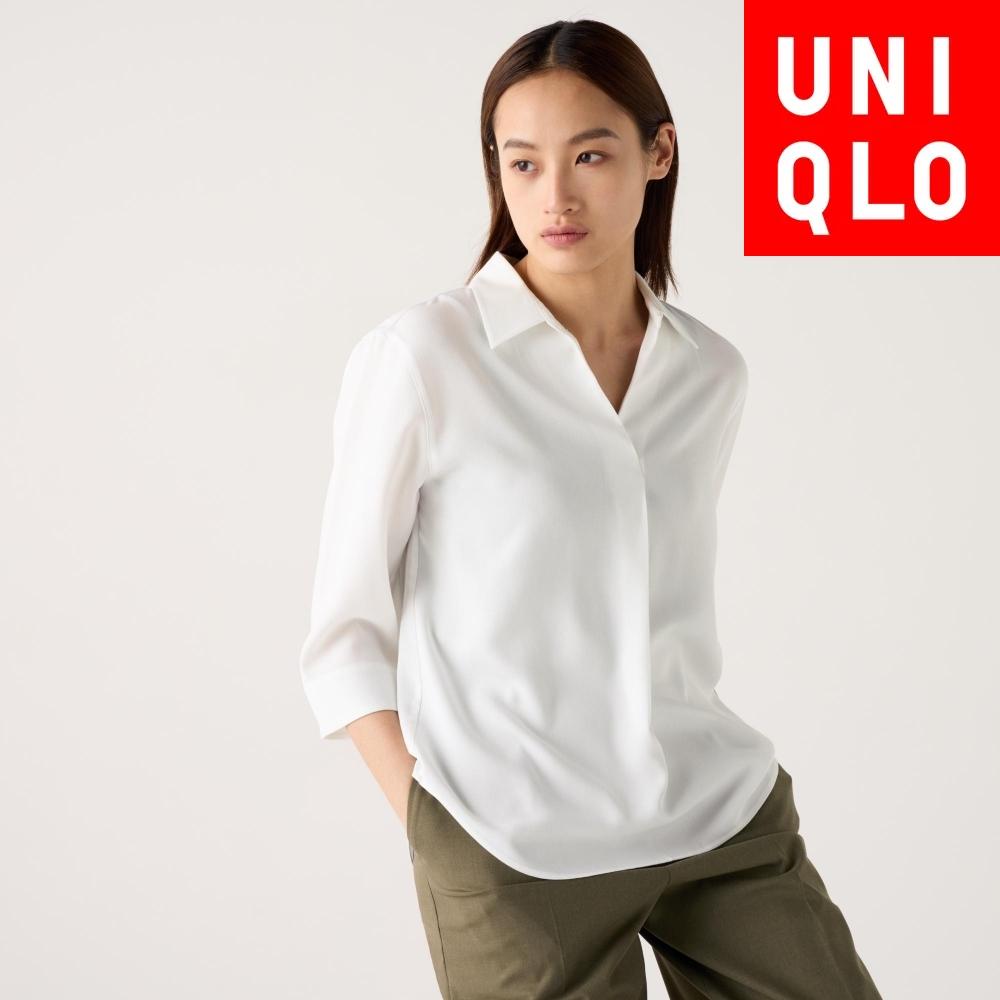 

Блузка Uniqlo Rayon Skipper Collar, часть 7
