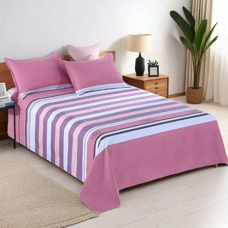 Classic Cotton Old Coarse Cloth Thickened Double Bed Sheet Four Seasons Universal Student Dormitory Printed Bedding