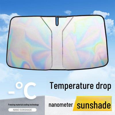 Pare-soleil de pare-brise de voiture à double couche et visière isolante thermique