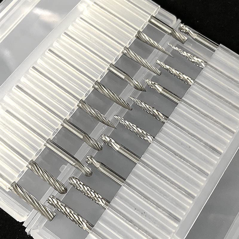 Kimlonton 20-Piece Rotary Bar, Carbide Rutor, Bit, Shank Diameter Approx. 0.1 inch (3