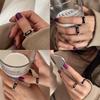 Chic Adjustable Copper Ring For Women Stylish Geometric Design With High-end Feel 2024 Spring Collection