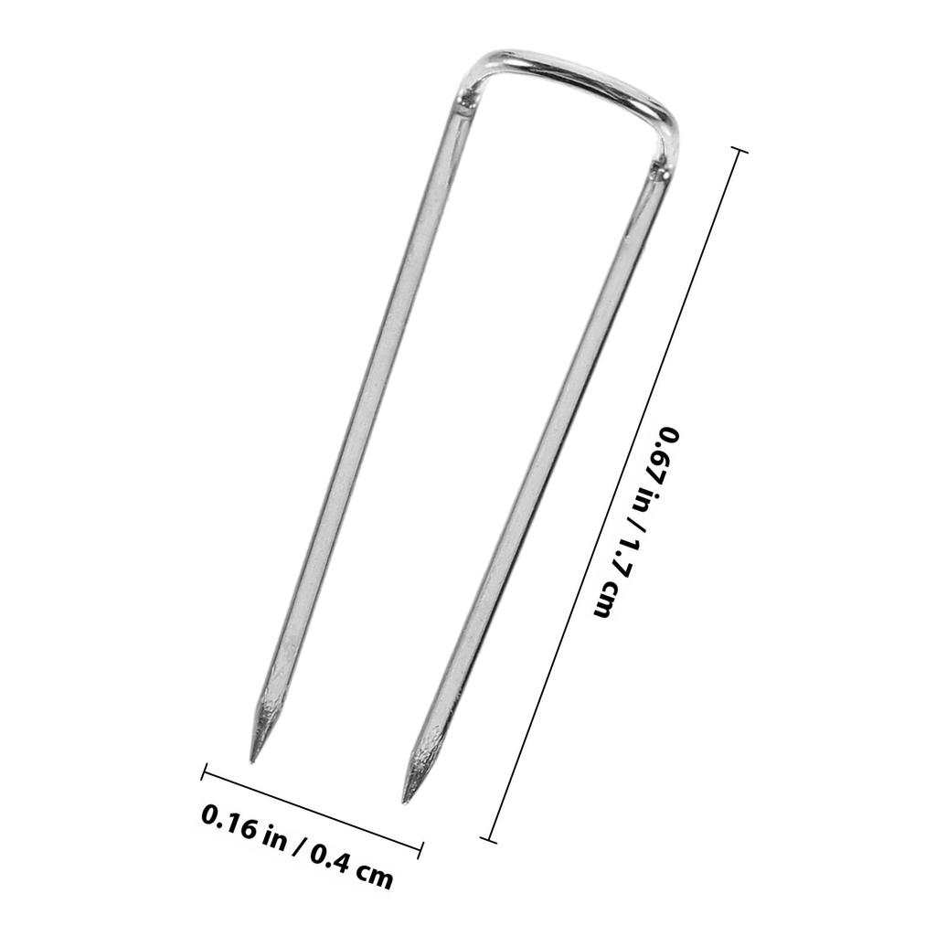 1 Box U Shaped Sewing Pins for Fabric Quilting Crafts Reusable Strong Hard Pointed Smooth Surface Easy Grip U Pins for DIY Home