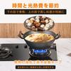 WANGYUANJI Deep 32cm Steamer Pot with Handle, Iron Nitride, Rust-Resistant, Induction and Gas Compatible, Stir-Fry Pan with Stainless Steel Steaming P