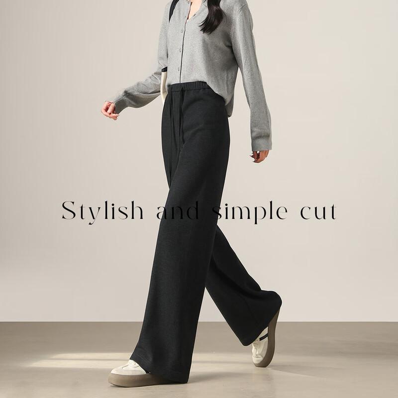 Women's Thickened Wide-Leg Casual Pants