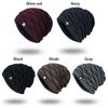Women and Men Slouchy Fleece Lined Winter Warm Hat Knitted Hat Skull Cap Men's Beanie