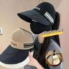 Hat Women's semi-empty top hat Hollow and breathable High value face Small Internet celebrity Sunscreen visor Women's outdoor