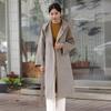 Women's Hooded Double-Faced Wool Toggle Coat