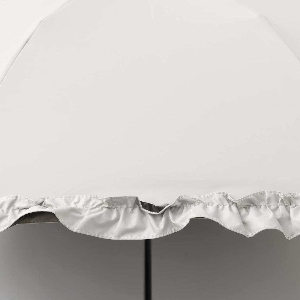 Cool Plus Compact Long Umbrella with Suitable for Both Sunny and Rainy 50cm x 8 Light UV Cut Grade 1 Light Slide Short UV-Blocking, Heat-Blocking,