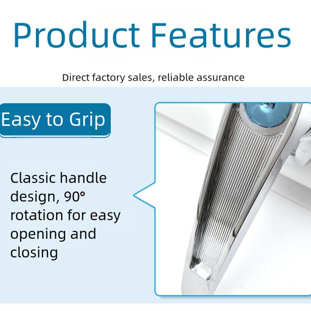 Garage door handle lock replacement zinc alloy silver rainproof cabinet lock with easy installation and secure design