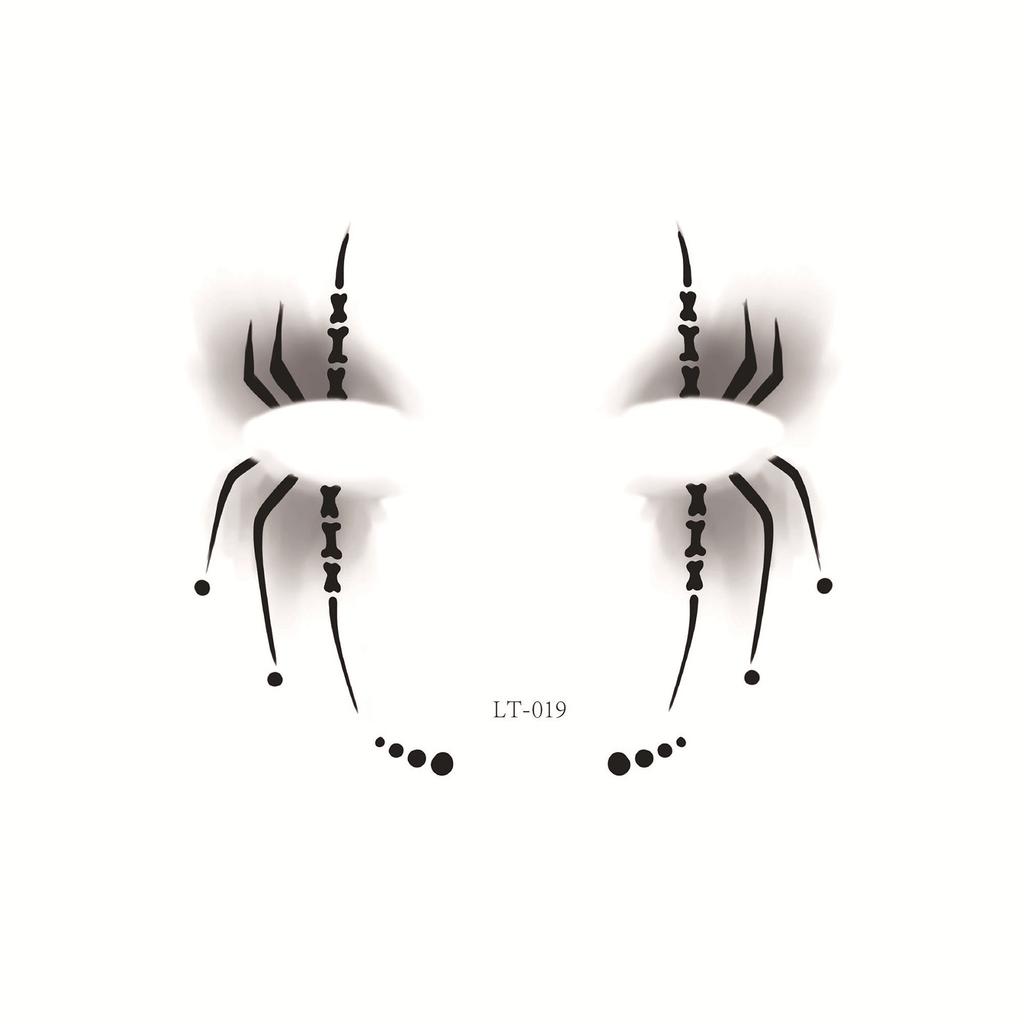Halloween Gesicht Augen Aufkleber Eye Liner Lidschatten Temporäre Aufkleber Aufkleber Für Frauen Mädchen Halloween Kostüm Cosplay Bekleidung Zubehör Party