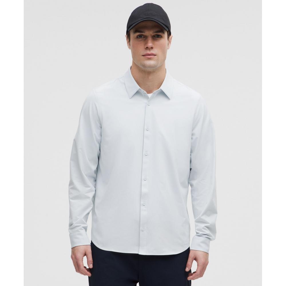 

Lululemon New Venture Long Sleeve Shirt Updated Classic Fit Starch Blue XXL
