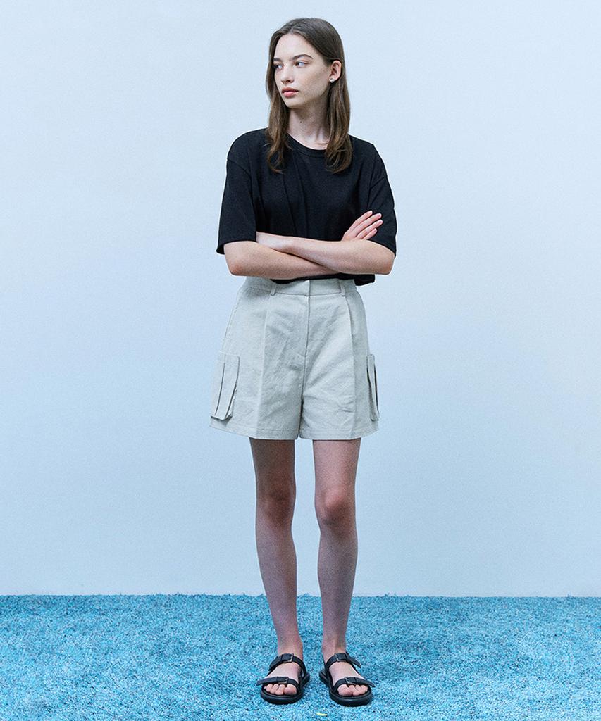 ADAUL Donnet Cargo Pocket Shorts - Natural