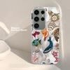 Funda de Teléfono de Vacaciones en el Océano de Verano Para Samsung Galaxy S26 Ultra S25 S24 S23 S22 Plus FE A56 A55 A54 A53 A36 Funda Suave Plateada Antigolpes