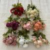 Artificial Flower Wedding Decor With Diamond Accents For Photography And Home Styling