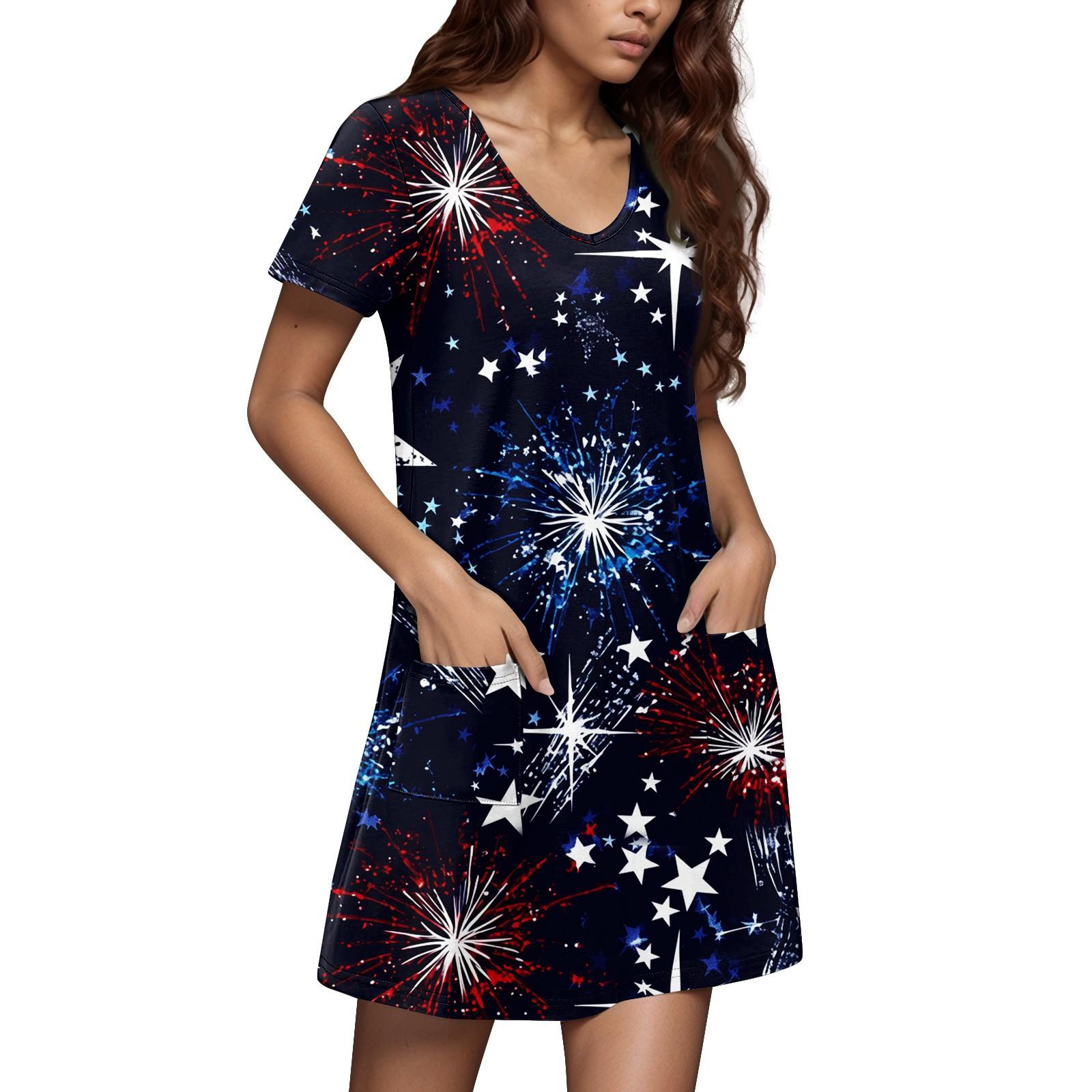 

Женский повседневный сарафан с карманами, летнее пляжное платье в стиле бохо, цветочные блузки для женщин, футболки, платья с V-образным вырезом, свободные платья XXL