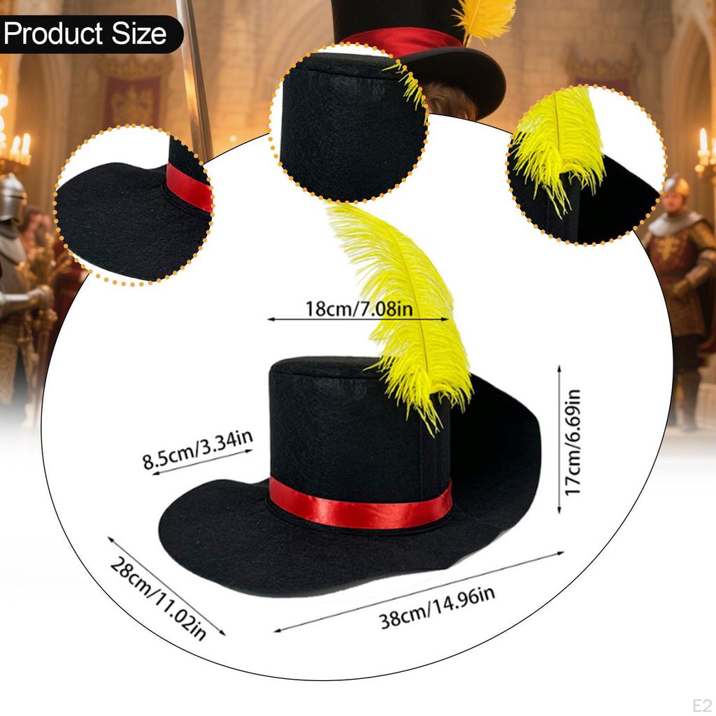 Dress Up Hat Magician for Role Play Halloween Fancy Masquerade Cosplay