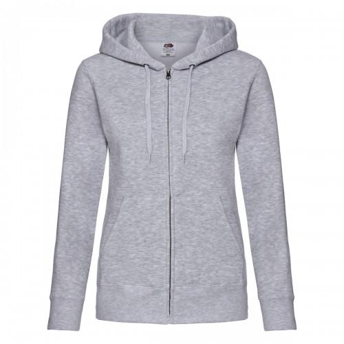 Fruit of the Loom Womens/Ladies Premium Hooded Lady Fit Sweat Jacket