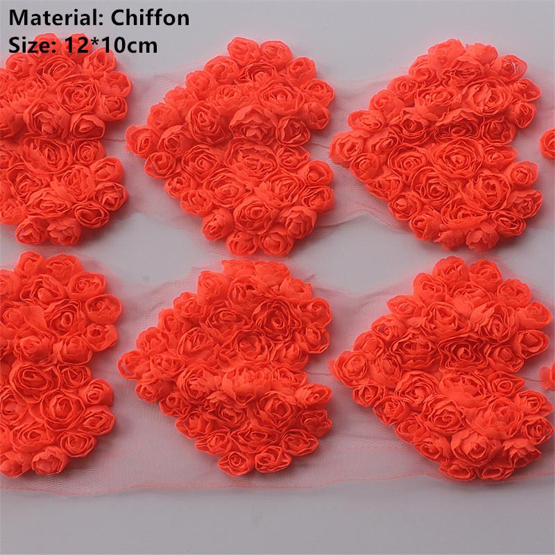 20 Stück Große Chiffon-Rosen-Herz-Aufnäher für DIY Baby Mädchen Kleidung Kleid Strampler Hemden Nähdekorationen Haarschleifen-Zubehör