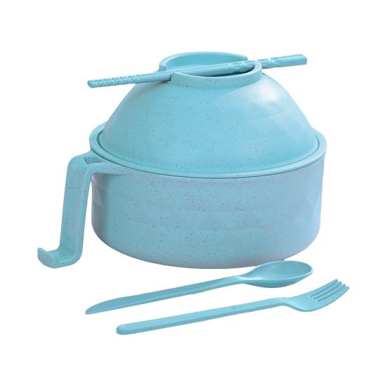 

Набор мисок для приготовления лапши рамен с ручками и ложкой, быстрое приготовление рамена, для общежития, портативный, не содержит БФА фиолетовый