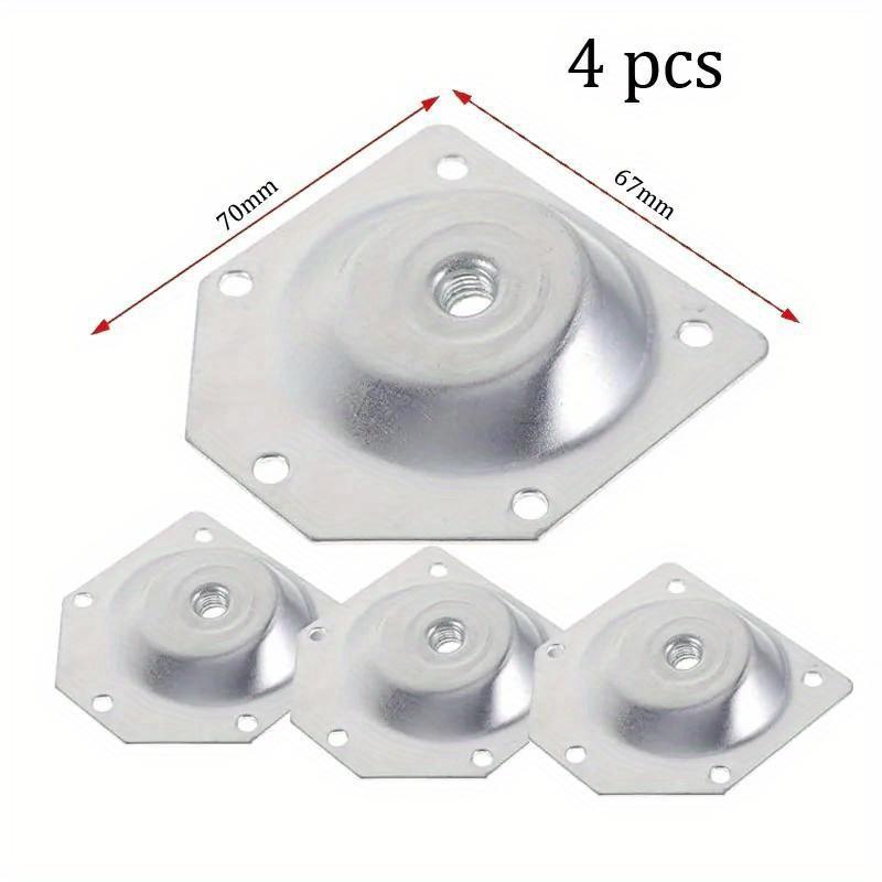 

4 шт., монтажный кронштейн для ножек стола, 12 градусов, фаска, фиксирующие детали мебели, деревянные аксессуары, фурнитура для дома, ножки стола, дивана