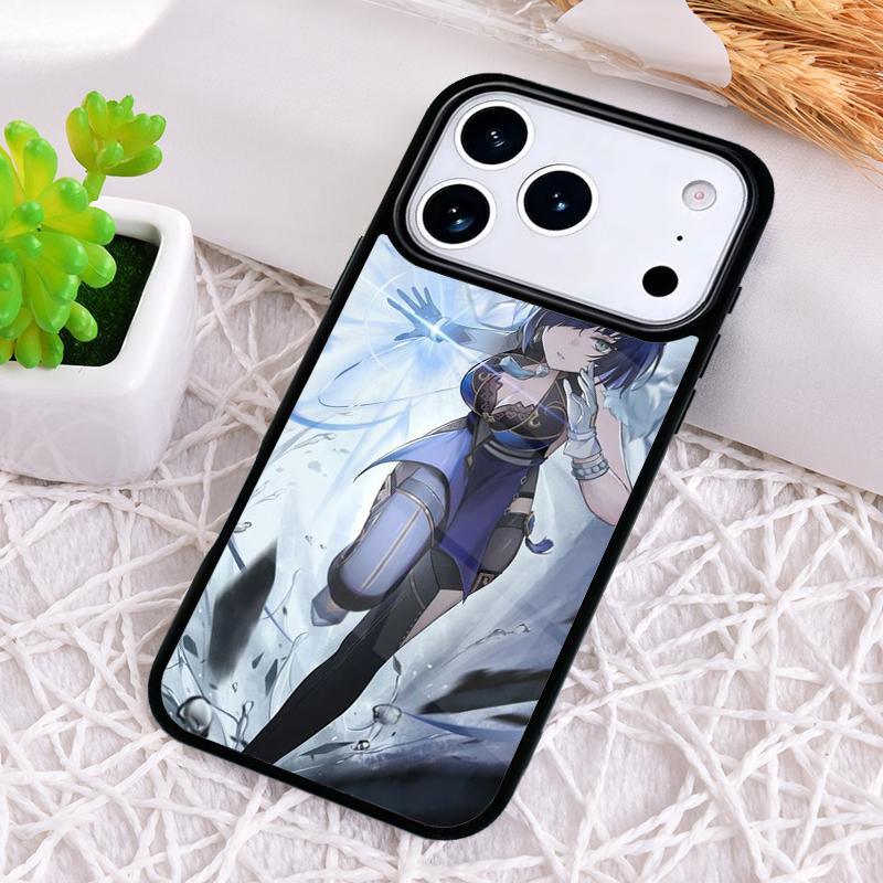 Genshin Impact Yelan Phone Case for iPhone 17 Air 16 15 11 12 14 13 Pro Max Shockproof Cover