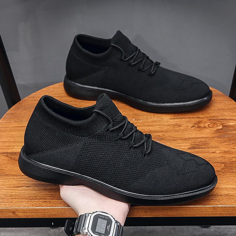 Tide Men's Office Business Walking Shoes Young Male Students Walking Casual Sneakers Soccer Footwear