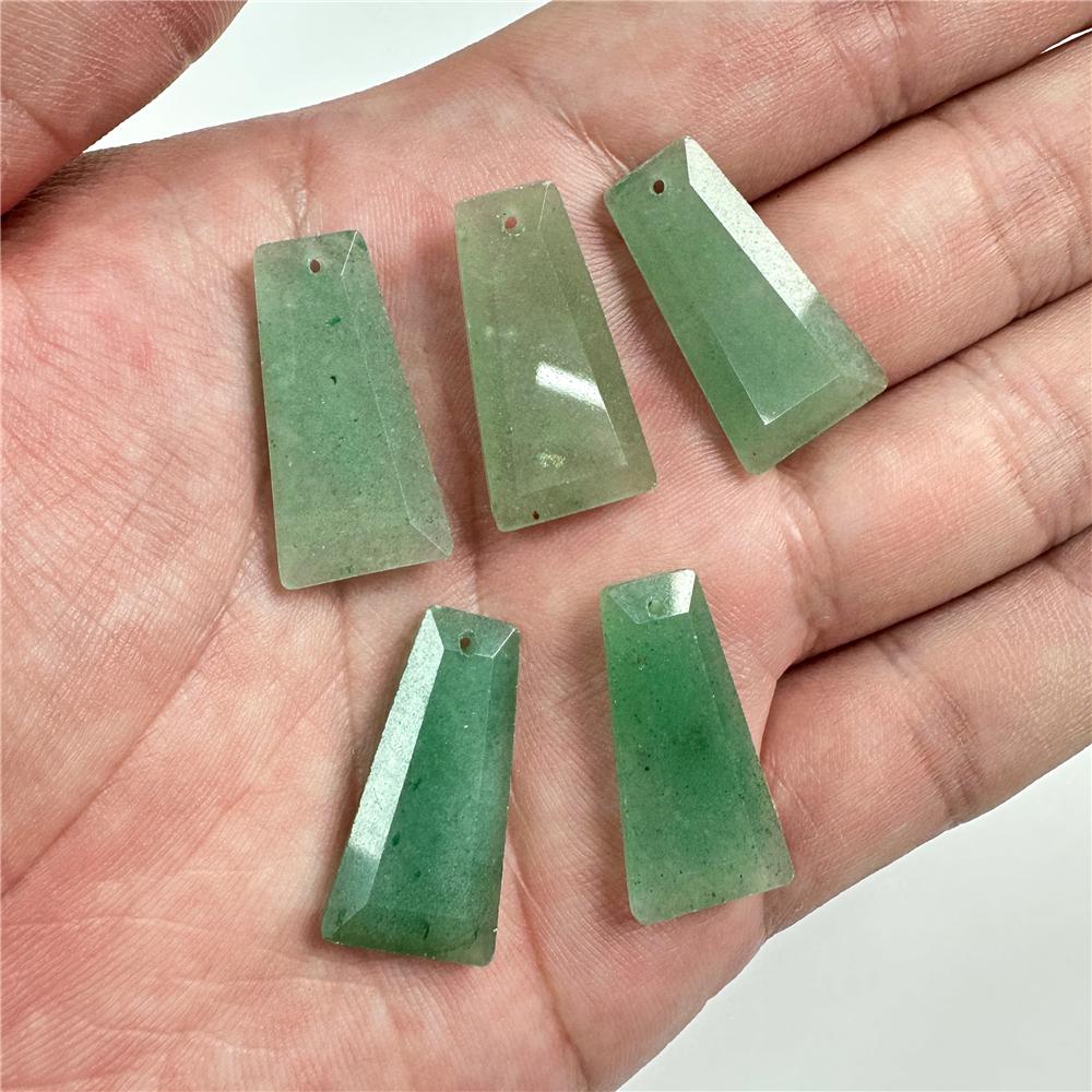 Trapezoid Natural Stone Pendants Labradorite Tiger Eye Amethysts Lapis Gems Beads Pendant For Finding Making Necklaces Earrings