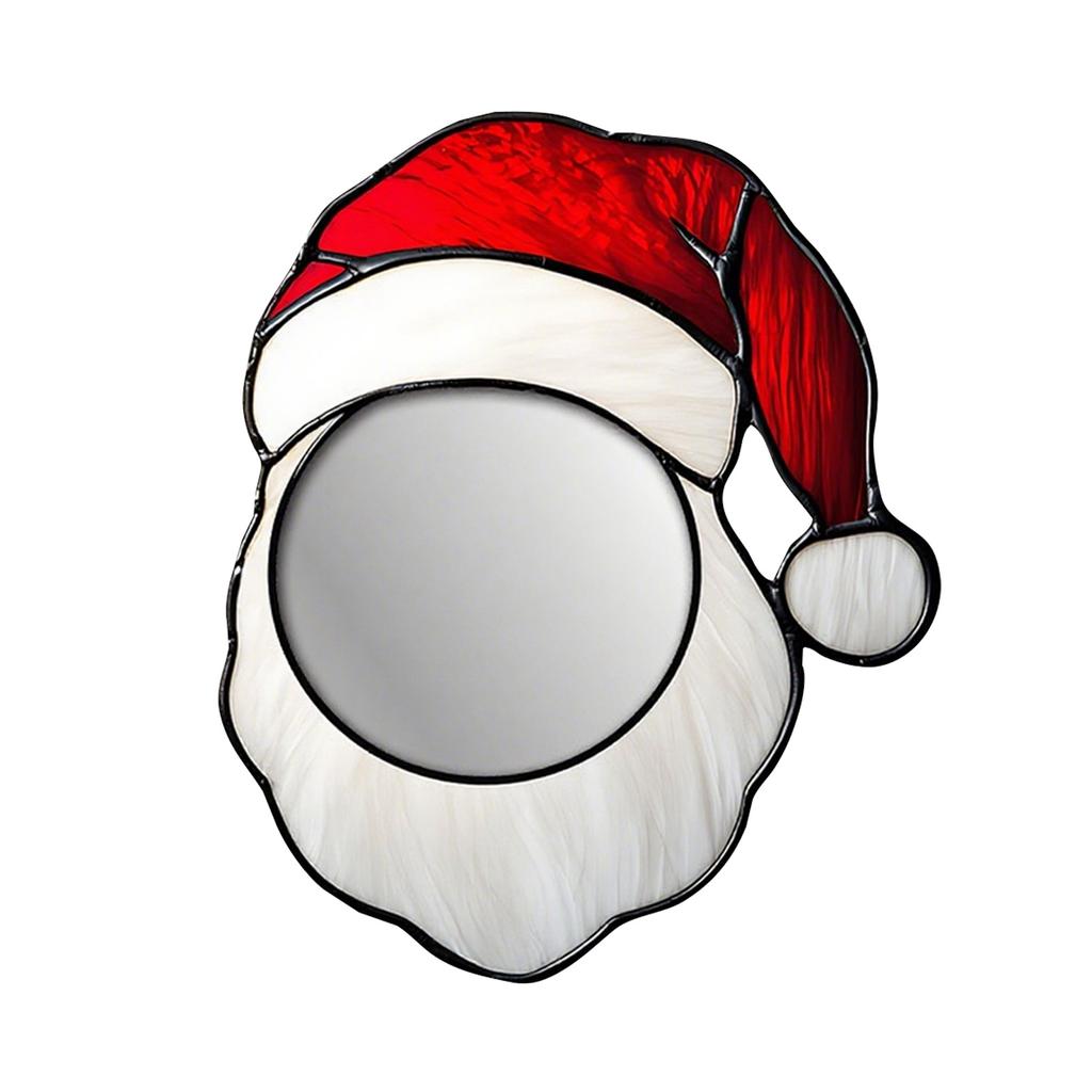 Christmas Mirror Decorative Pendants, Hole-free Mirror Wall Decorations, Reflective Decorative Mirror Stickers