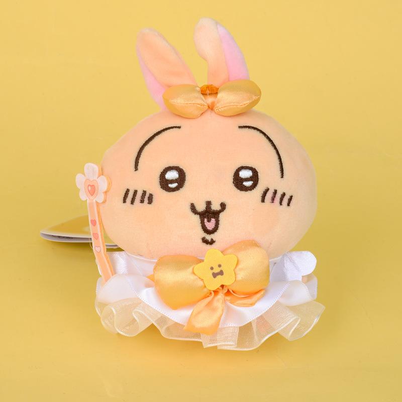 Cartoon Cute First Generation Magic Girl Yiji Hachiware Usagi Plush Pendant Keychain Hanging Bag Pendant Girl Birthday Gift