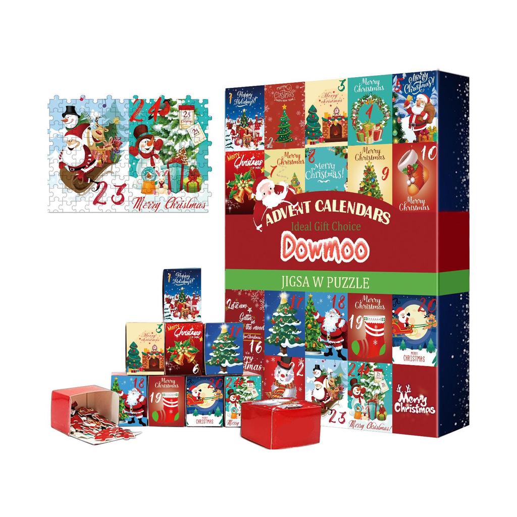 Dowmoo Christmas Advent Calendar Puzzle & Hanging Decoration Gift Toy