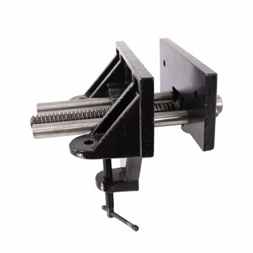 HFS(R) Woodworking Vise, Jaw Width: 156mm, Jaw Opening: 120mm, Adjustable, Clamp-Type, Benchtop, Woodworking, DIY, Home & Commercial Use