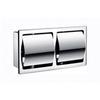 Shixun Recessed Stainless Steel Double Toilet Paper Holder