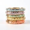Elegant Retro Colorful Enamel Drip Oil Diamond Pattern Bracelet