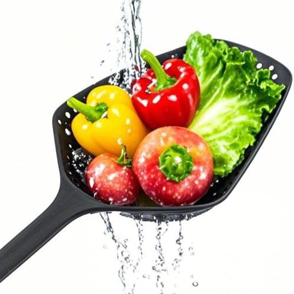 Skimmer Spoon with Long Handle for Cooking and Frying Wire Pasta Strainer Spoon for Kitchen Frying Food Pasta Kitchen Utensils