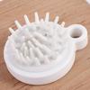 White Silicone Shampoo Brush Soft Shower Brush Exfoliator Hair Washing Comb  Women Men