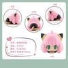 6Pcs/1Set 6CM SPY Family Anime Anya Napping Cat Model Yor Forger Toy Twilight Gift Collection Cute Aciton Figure Becky Damian