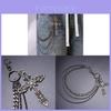 Hip Hop Chain Belt With Rhinestone Cross Pendant For Men And Women Fashion Accessory