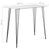 VidaXL Table de bar Blanc 120x60x105 cm