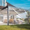 Clear Vinyl Tarp Waterproof PVC Tarpaulin, Transparent Poly Cover for Outdoor, Awning, Canopy, Patio Enclosure