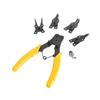 Metal Durable 4 In 1 Snap Ring Pliers Plier  Set Circlip Combination Retaining Clip